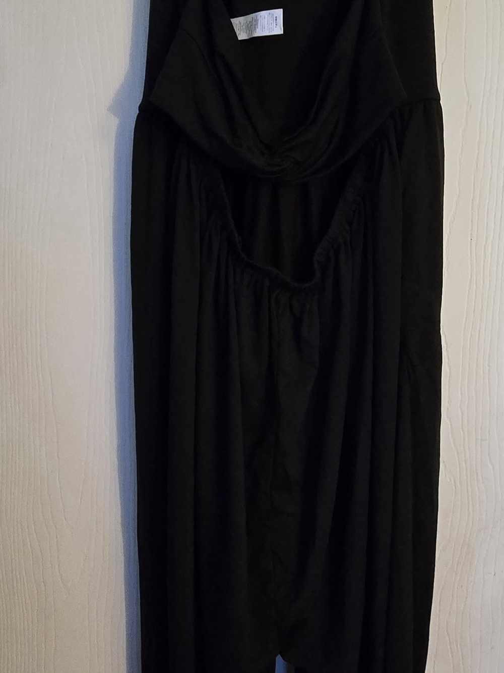 NWOT XL HALARA Black Women's U Neck Pocket Harem Casual Jumpsuit-Easy Peezy - Picture 4 of 6